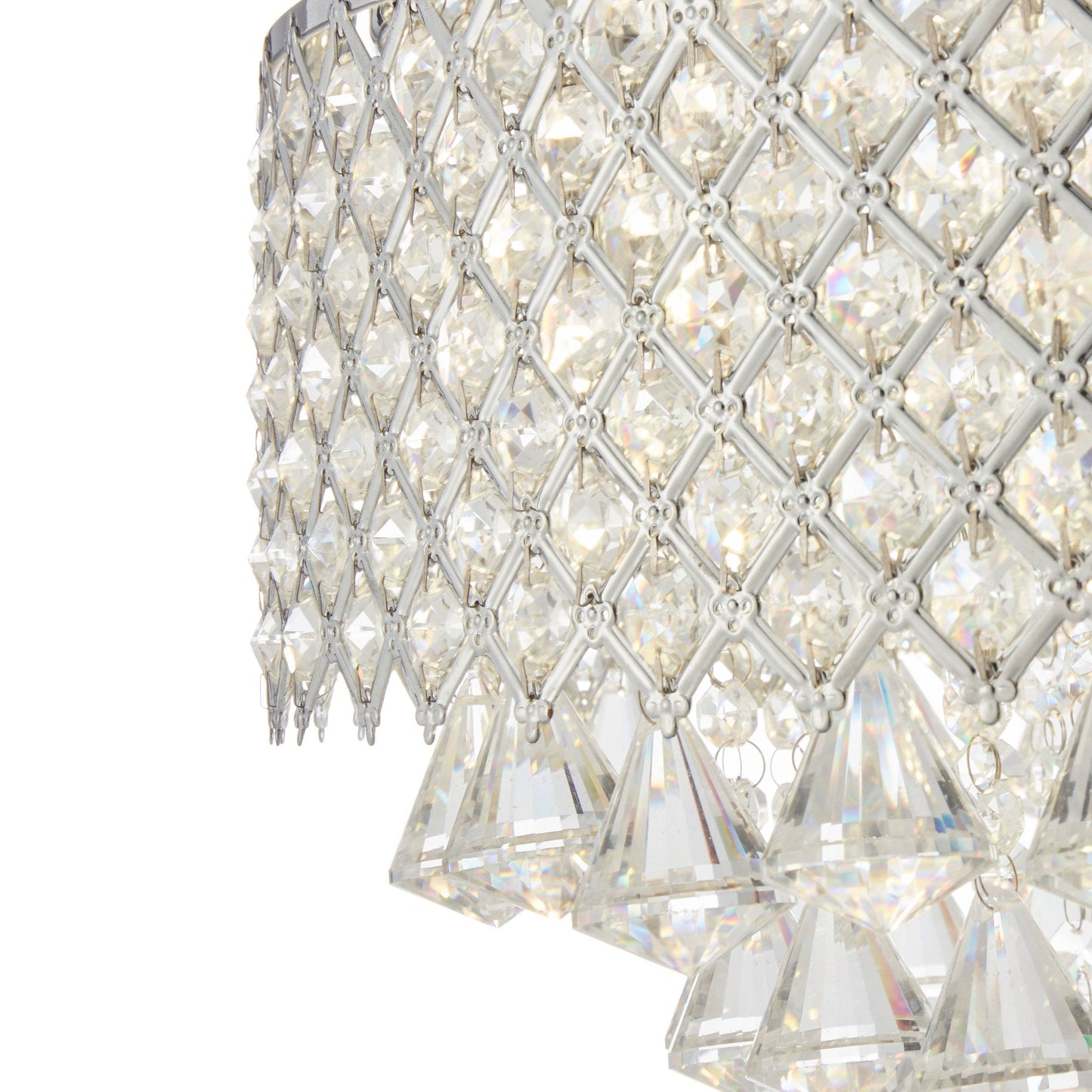 Cinderella Crystal Round Chandelier - 12 Light | Dimmable LED Crystal Lighting