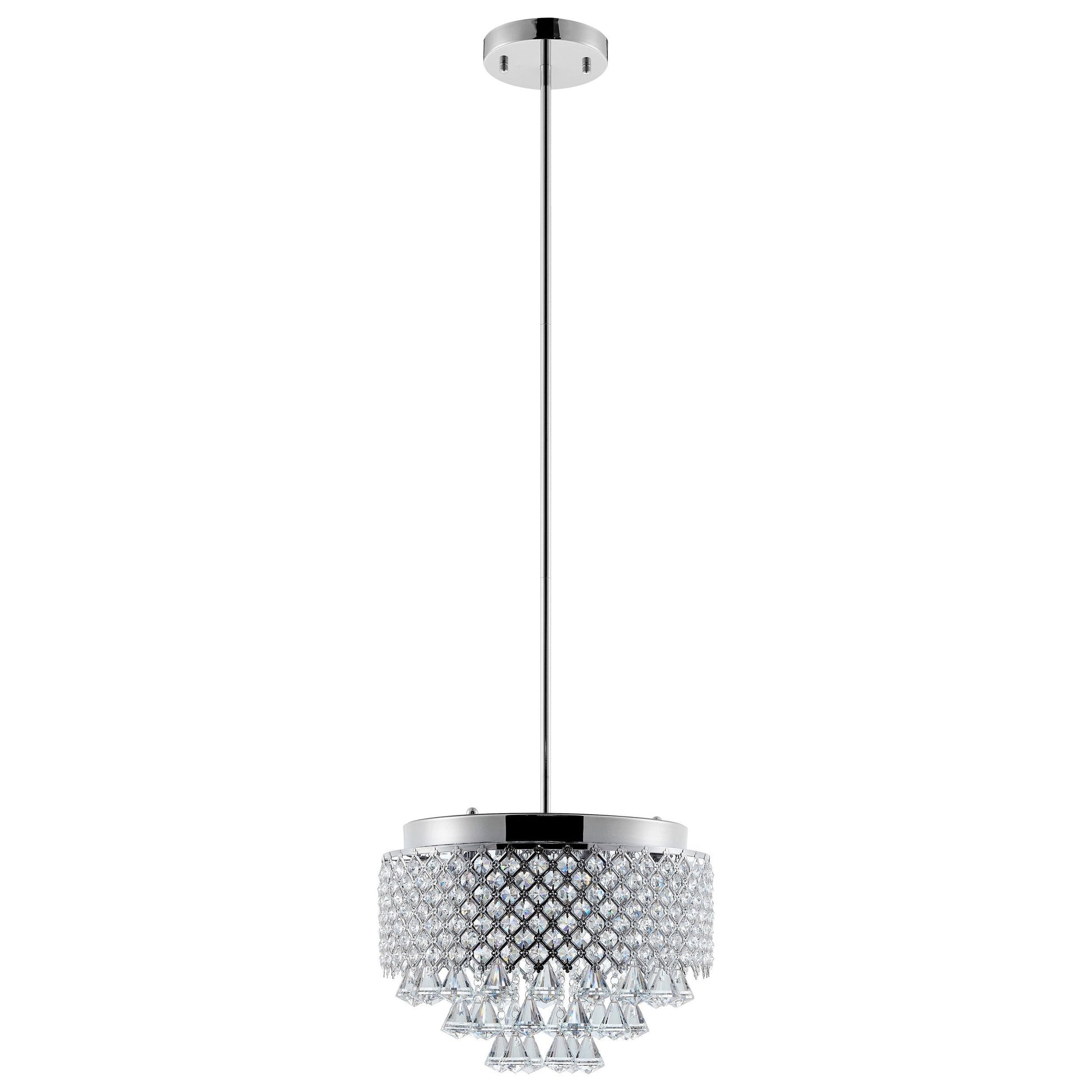 Cinderella Crystal Round Chandelier Pendant - 9 Light | Dimmable LED Crystal Lighting