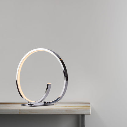 Circular Design Table Lamp - LED Strip | Modern Chic Lamp by Finesse Decor