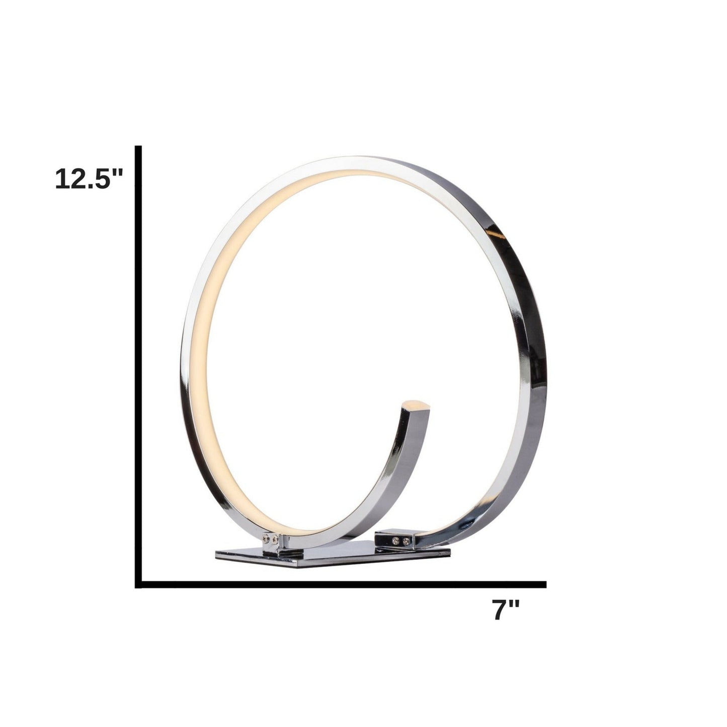 Circular Design Table Lamp - LED Strip | Modern Chic Lamp by Finesse Decor