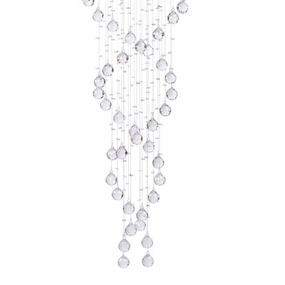 Crystal Chandelier Double Helix - 12 Light, 110" Hanging Length