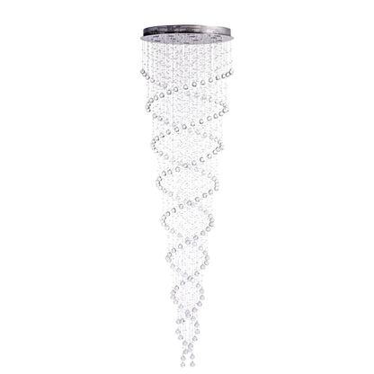 Crystal Chandelier Double Helix - 12 Light, 110" Hanging Length