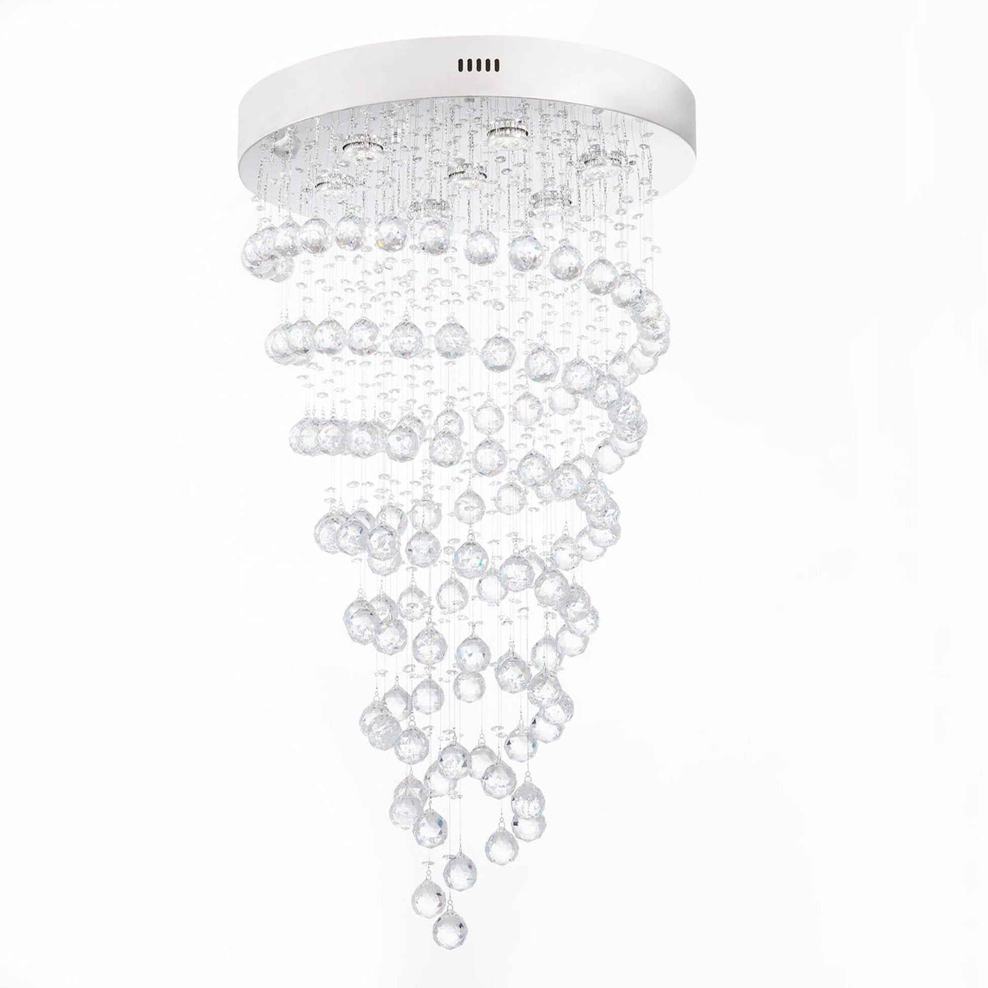 Crystal Chandelier Double Helix - 7 Light, 38" Hanging Length