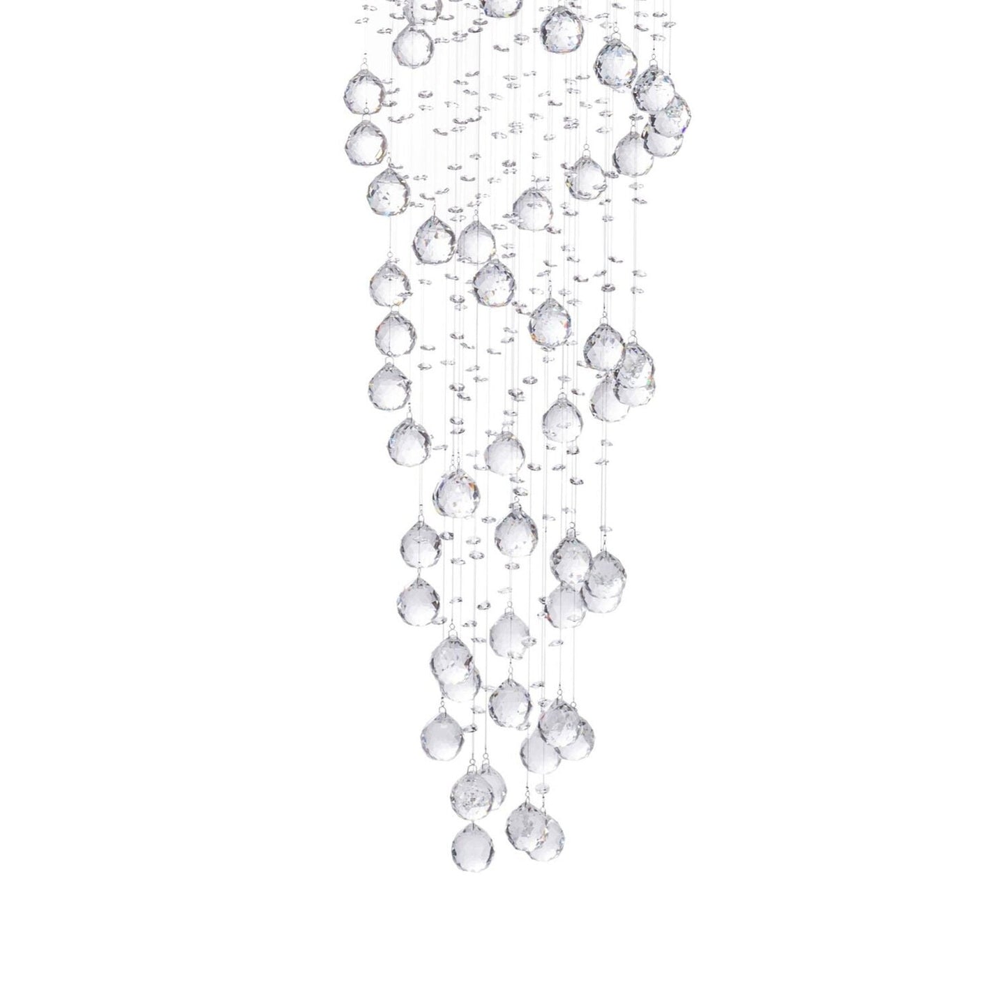 Crystal Chandelier Double Helix - 7 Light, 73" Hanging Length