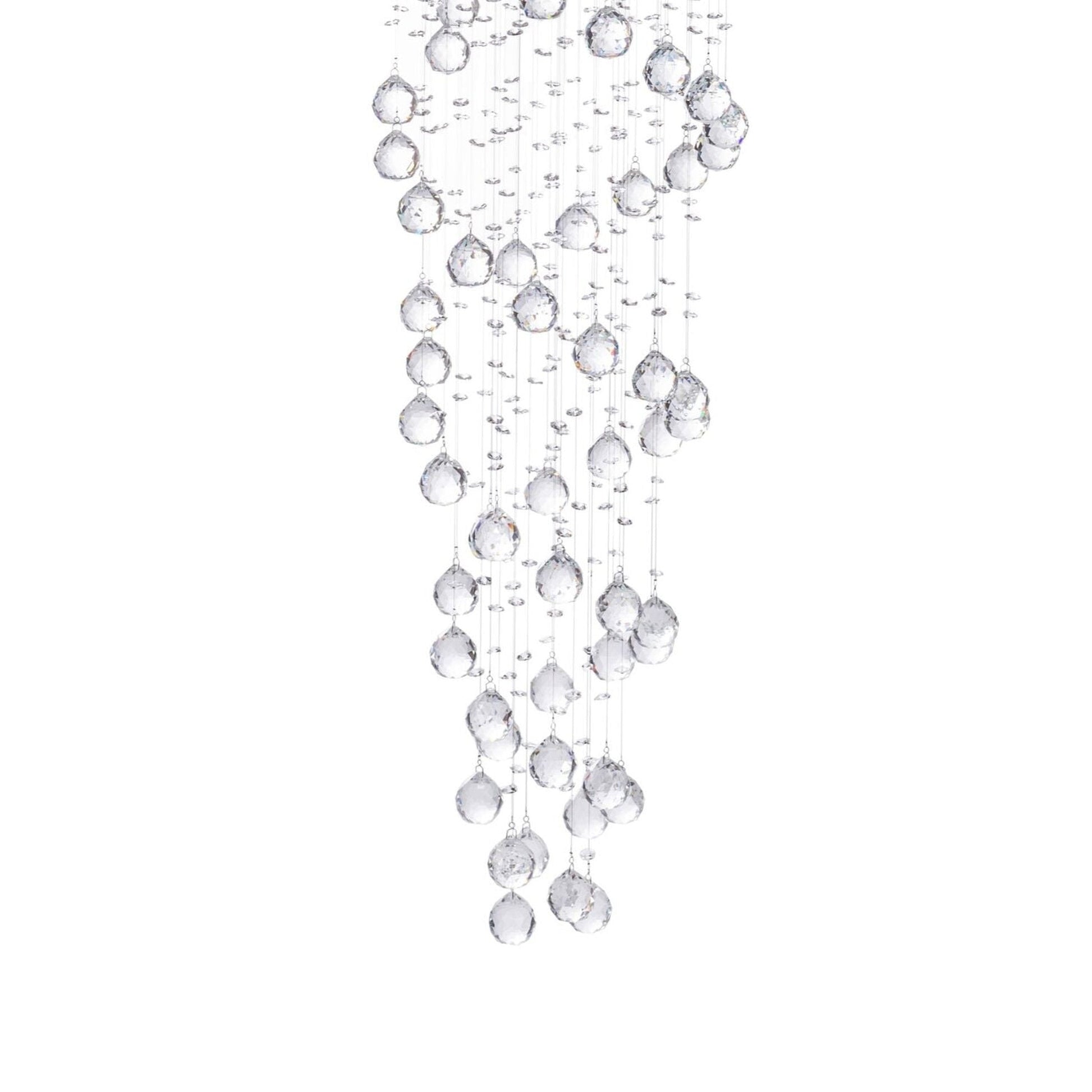 Crystal Chandelier Double Helix - 7 Light, 73" Hanging Length