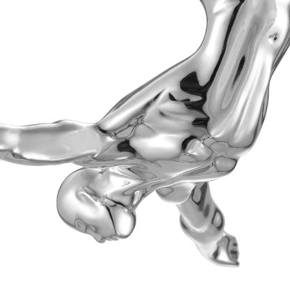 Diver Wall Art Decor Sculpture //11" Chrome