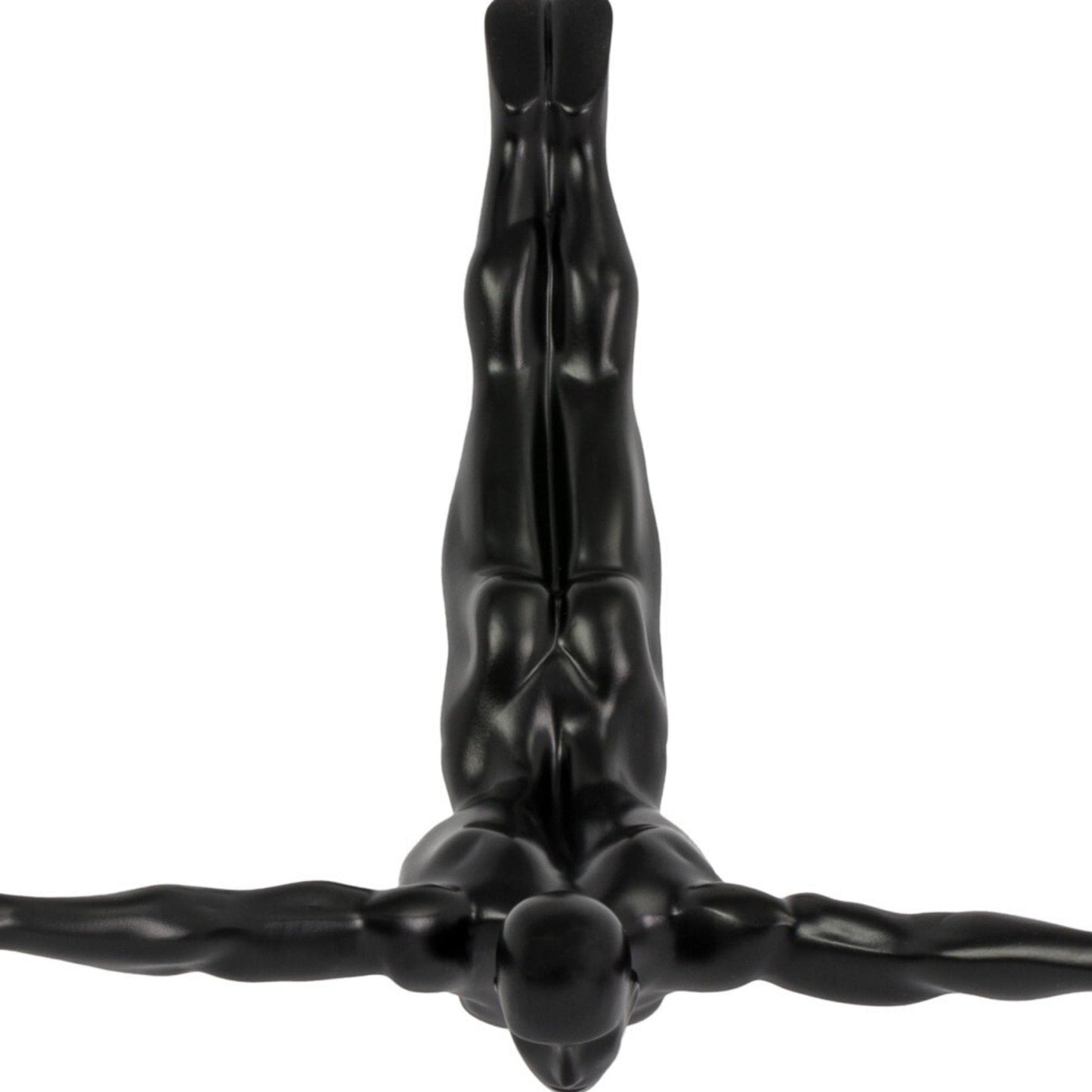 Diver Wall Art Decor Sculpture //11" Matte Black