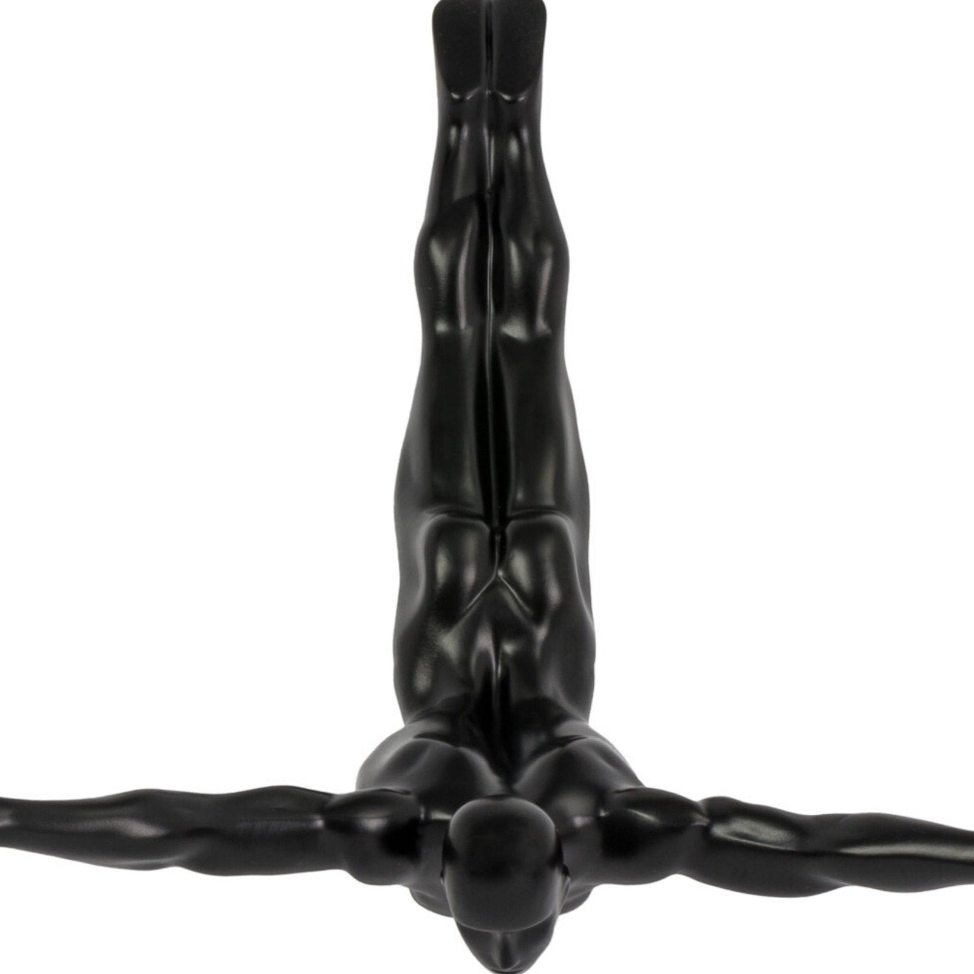 Diver Wall Art Decor Sculpture //11" Matte Black
