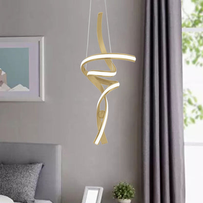 Hamburg LED Dimmable Chandelier - Sandy Gold, Modern Lighting Fixture