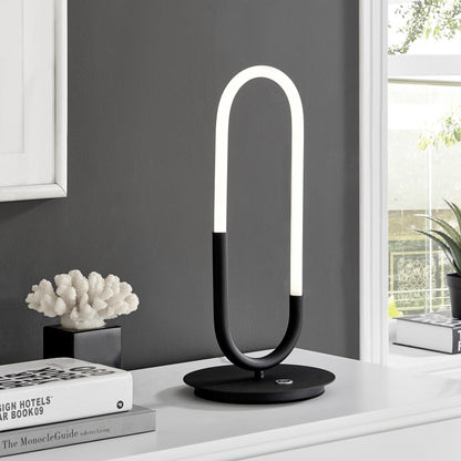 LED Single Clip Table Lamp - Matte Black | 8W LED Lamp with 3-Way Touch Dimmer