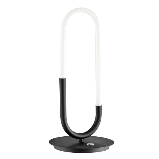 LED Single Clip Table Lamp - Matte Black | 8W LED Lamp with 3-Way Touch Dimmer