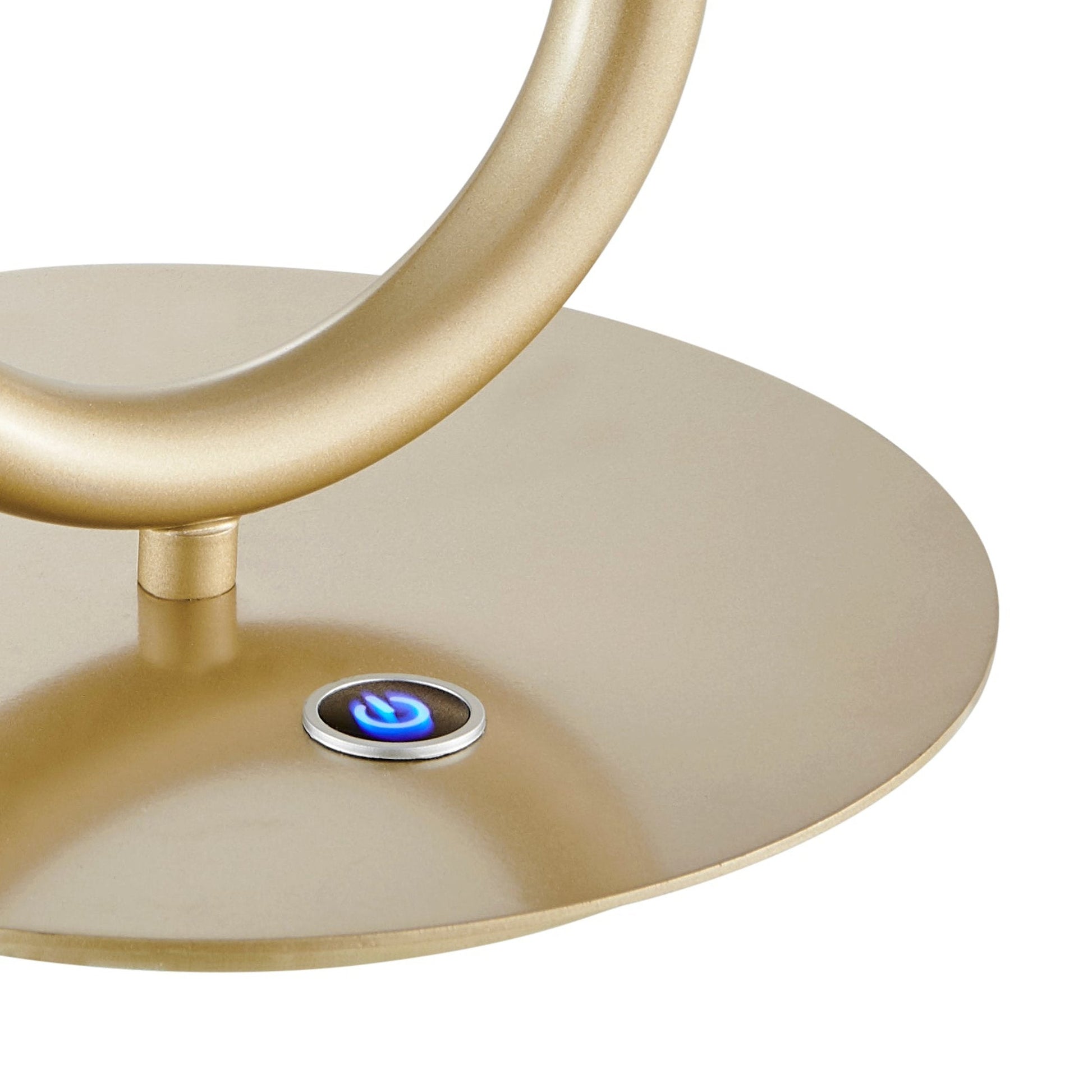 LED Single Clip Table Lamp - Sandy Gold | 8W LED Lamp with 3-Way Touch Dimmer