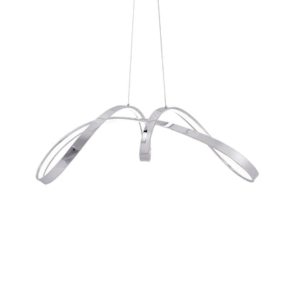 Lisbon LED Chandelier - Chrome Finish, Adjustable Height, and Dimmable LED Lighting