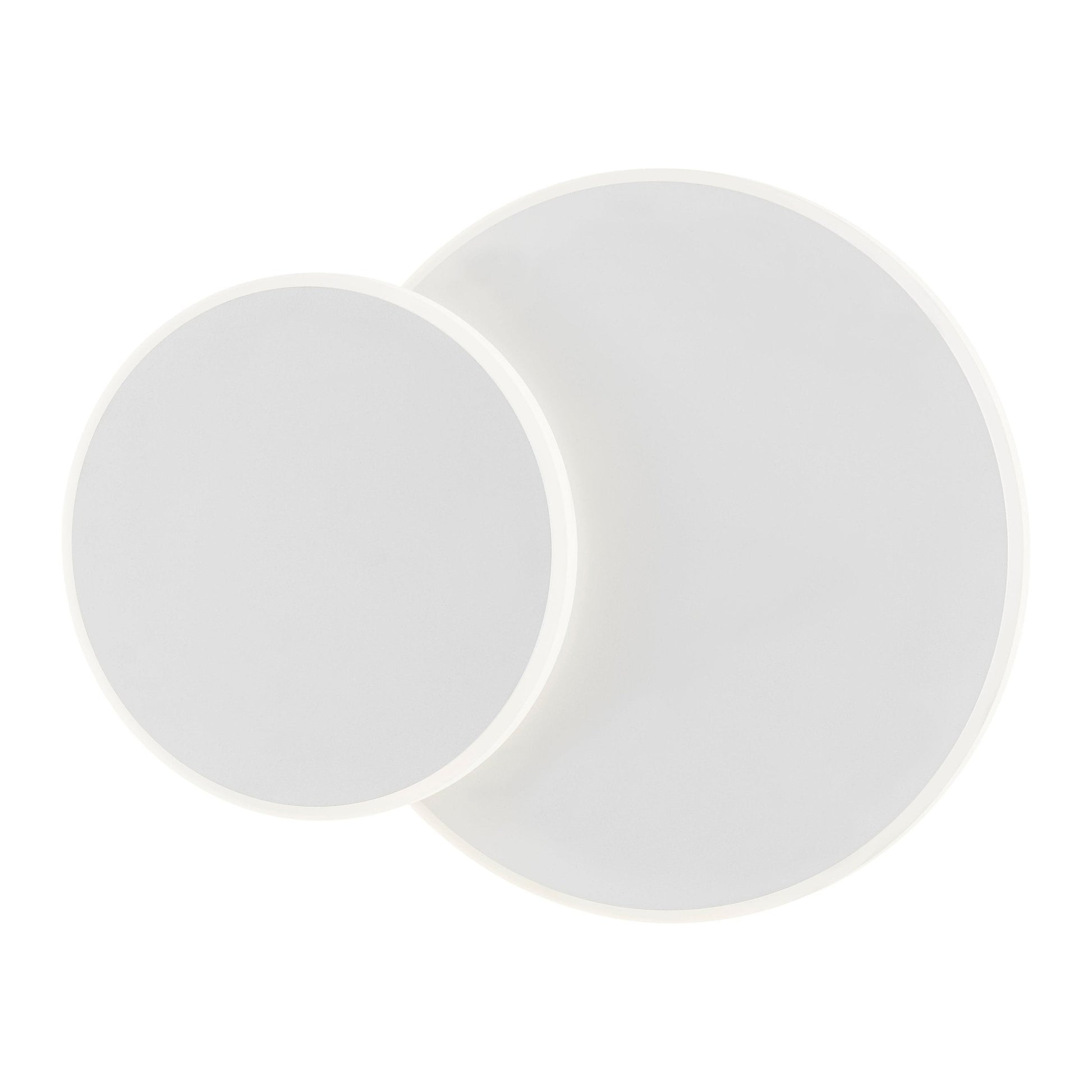 Luna Eclipse Two Circle Multiuse Lamp // White