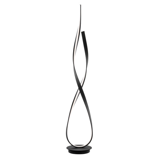 Matte Black Vienna LED 55" Tall Floor Lamp | Dimmable Modern Lighting with Futuristic Design