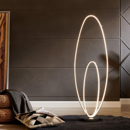 Milan Chrome LED 65" Floor Lamp | Dimmable Modern Lighting with Sleek Design