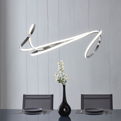 Moscow LED Chandelier - Chrome Finish, Adjustable Hanging Length, and Dimmable LED Lighting