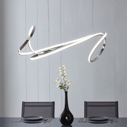 Moscow LED Chandelier - Chrome Finish, Adjustable Hanging Length, and Dimmable LED Lighting