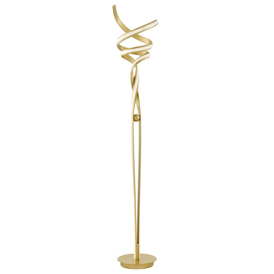 Munich LED 63" Floor Lamp - Sandy Gold | Dimmable Modern Lighting with Foot Switch