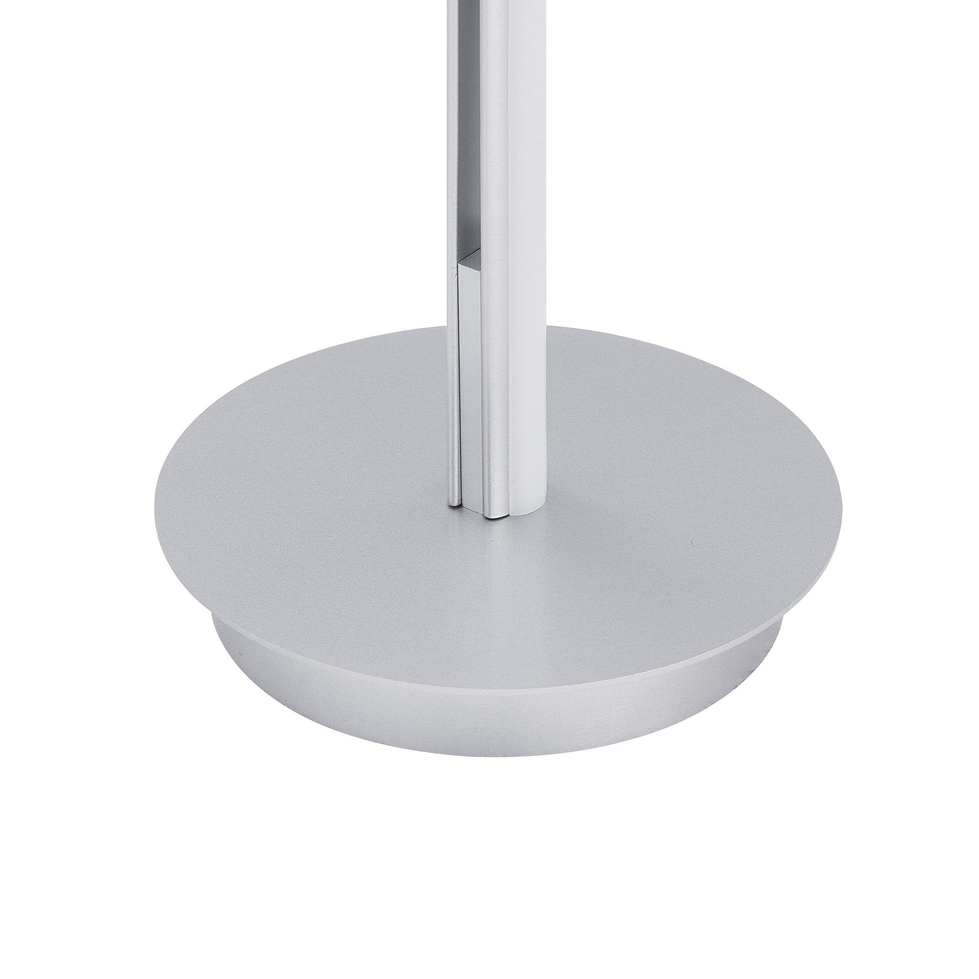 Munich LED 63" Floor Lamp - Silver | Dimmable Modern Lighting with Foot Switch