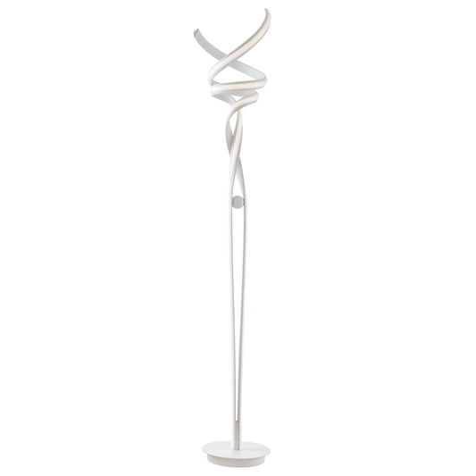 Munich LED 63" Floor Lamp - White | Dimmable Modern Lighting with Foot Switch