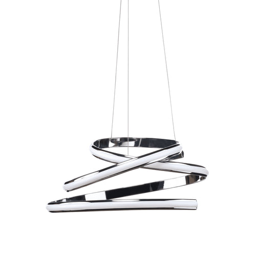 Oslo LED Adjustable Chandelier - Chrome Finish, Dimmable LED Lighting, and Adjustable Hanging Length