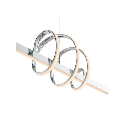 Salzburg Linear LED Integrated Chandelier – Chrome, Adjustable with CCT Functionality