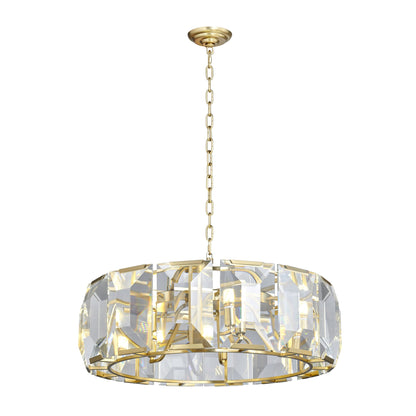 Schumann Symphony 30" Chandelier - Opulent Crystal and Metalwork Design