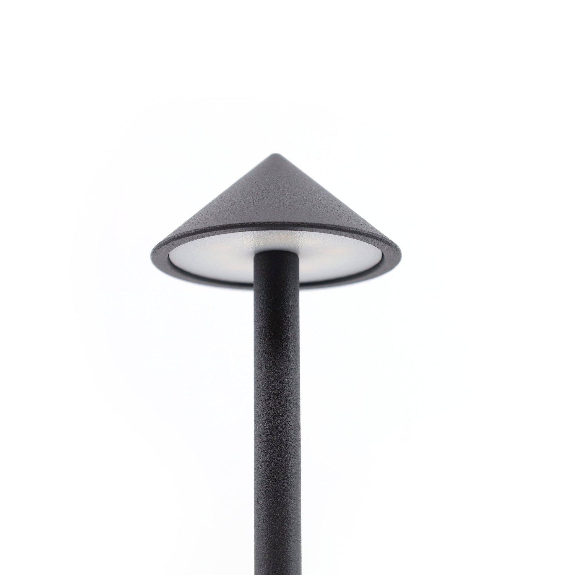 Shade Crest Rechargeable Table Lamp - Black | Modern LED Lighting with Touch Control and Dimming