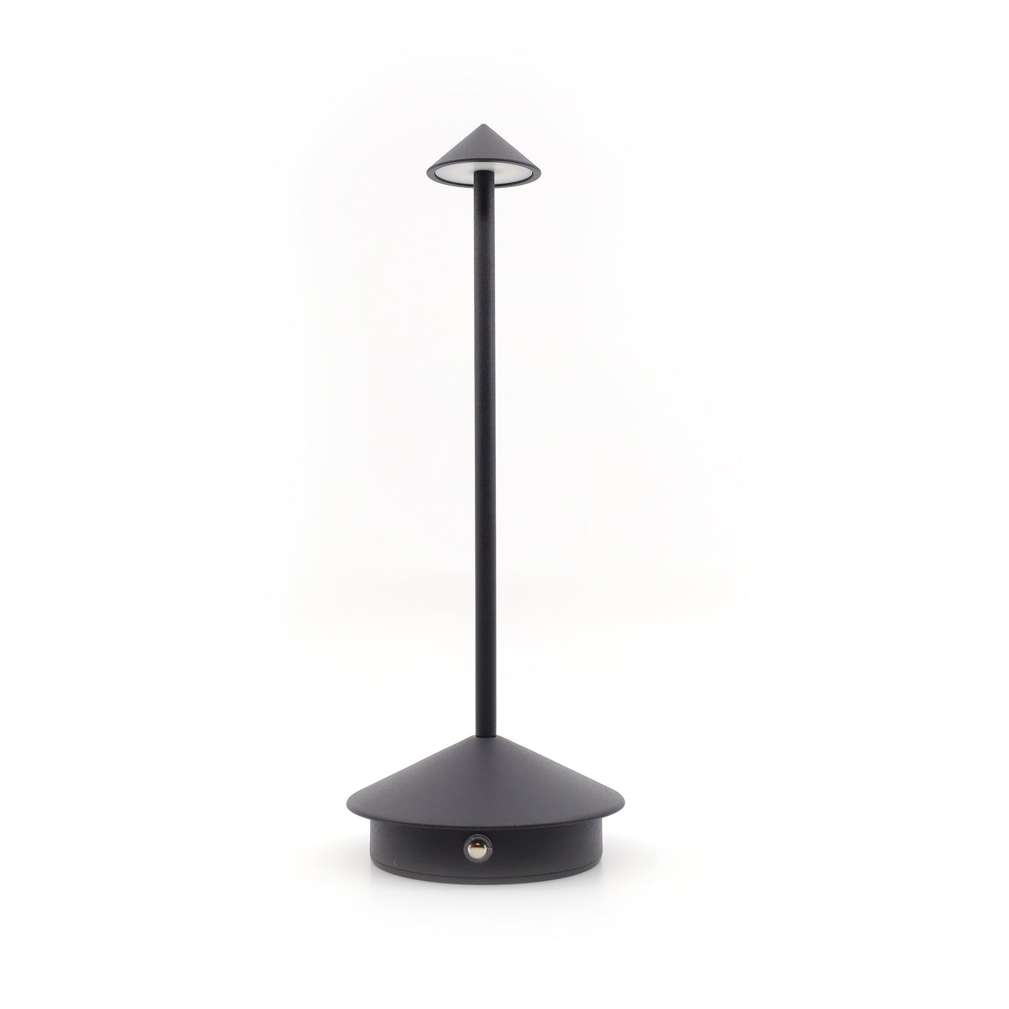 Shade Crest Rechargeable Table Lamp - Black | Modern LED Lighting with Touch Control and Dimming