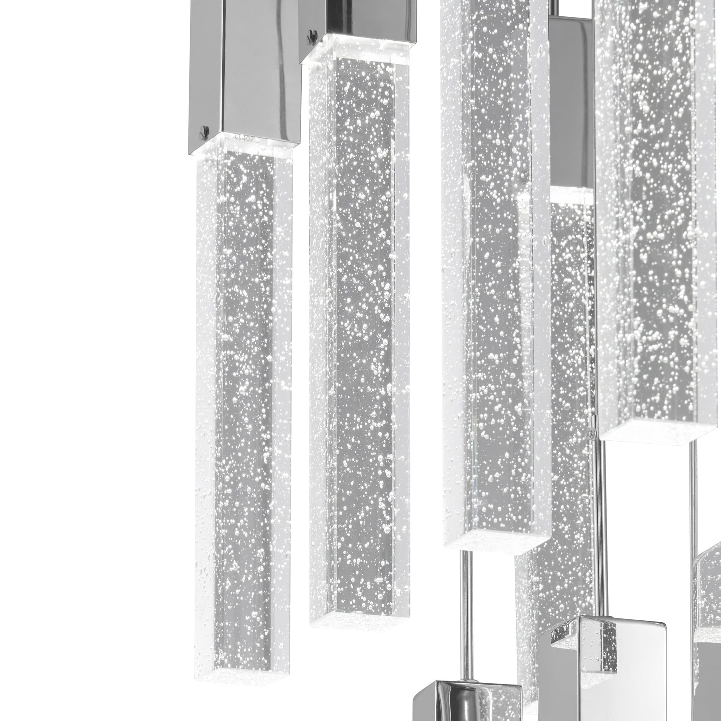 Sparkling Night Vertical XL 25-Light Chandelier - Extra Large Crystal Pendants with Adjustable Hanging Length