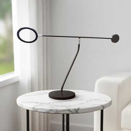 Table Lamp Black and Chrome
