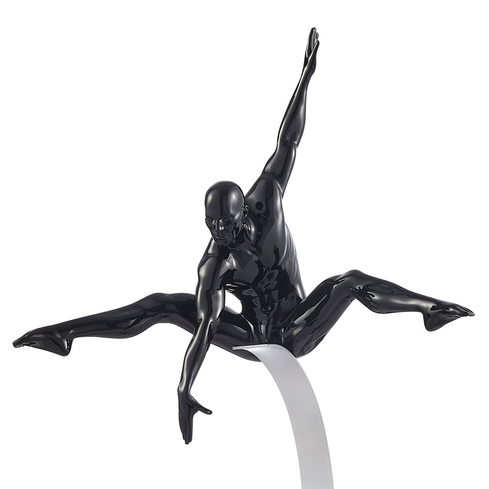 Dynamic Man Sculpture // Black