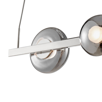 Orbis Linea Chandelier // Polish Nickel