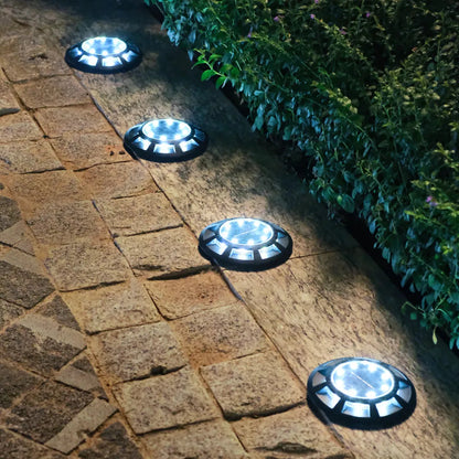 4PCS Solar Ground Lights 16LED - Outdoor IP65 Waterproof Solar Lights for Yard, Fence, Path, Patio, and Garden Decoration