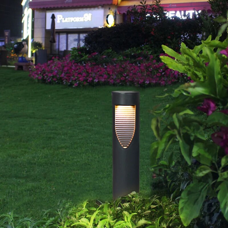 Garden Lights Outdoor Waterproof Garden Lawn Lamp Modern Solar Led Light Outdoor Courtyard Villa Landscape Lawn Bollards Light