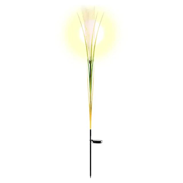 Garden Solar Reed Lights - Outdoor Fiber Light Waterproof Garden Lamp for Home Patio Decoration