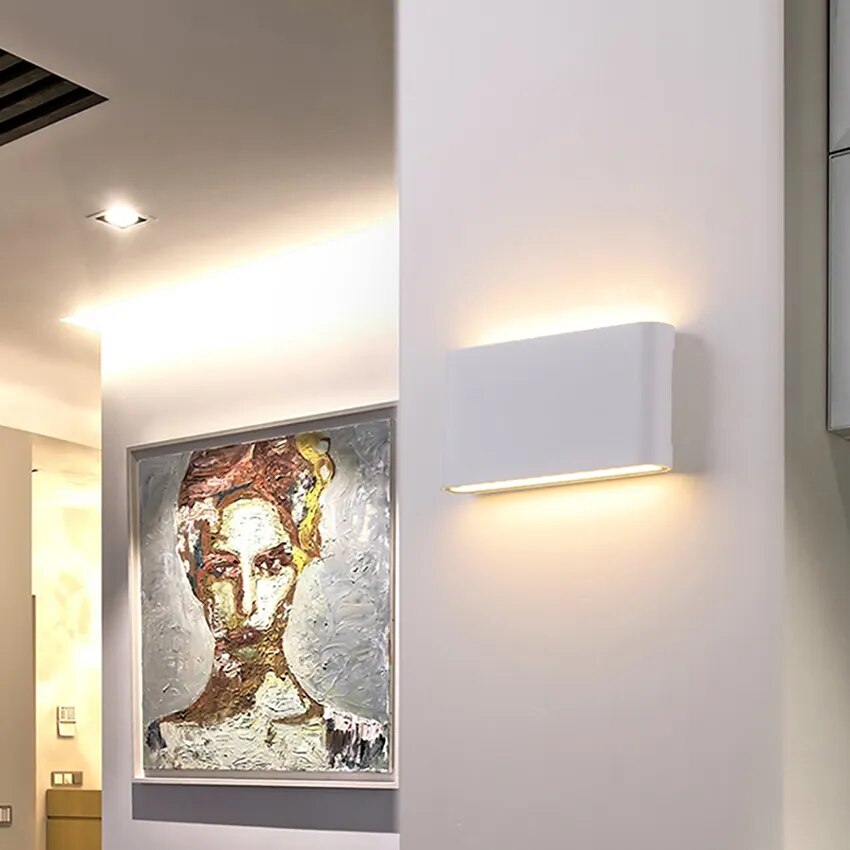 LED Up and Down Wall Lamp Outdoor Wall Light Waterproof Wall Sconce AC90-260V