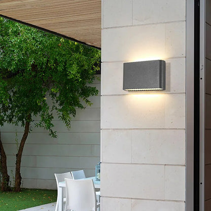 LED Up and Down Wall Lamp Outdoor Wall Light Waterproof Wall Sconce AC90-260V