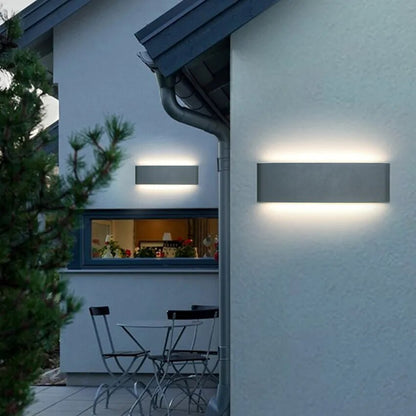 LED Up and Down Wall Lamp Outdoor Wall Light Waterproof Wall Sconce AC90-260V