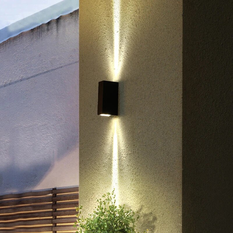 LED Waterproof Wall Lamp - Indoor & Outdoor IP65 Aluminum Up and Down Lighting 2x3W COB