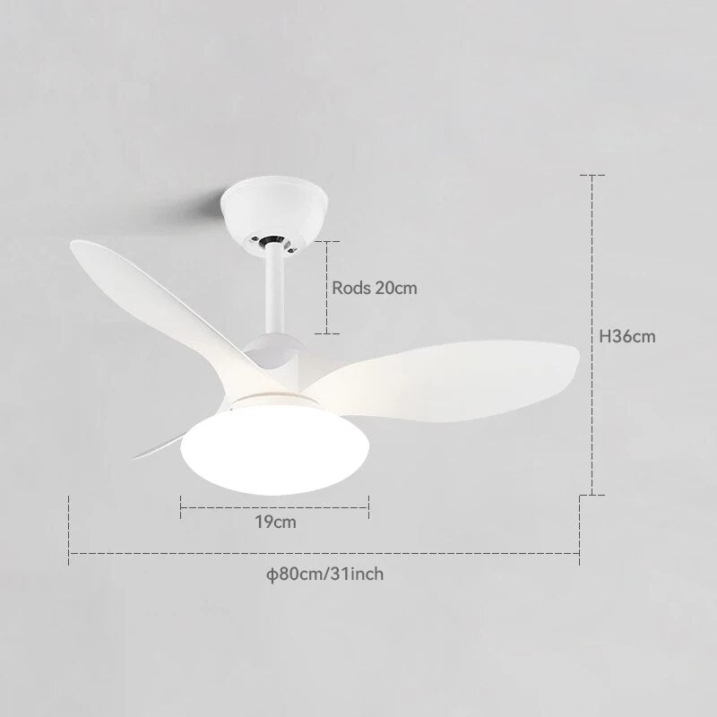 Mini Small Ceiling Fan Lamp Dining Room Bedroom Ceiling Fan Light With Remote Control For Home ventilador techo