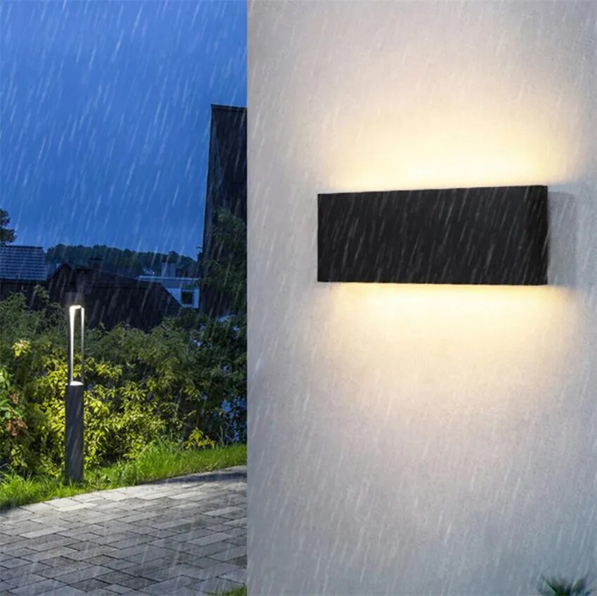 Modern LED Wall Light Dual-Head Outdoor Waterproof IP65 Lamp