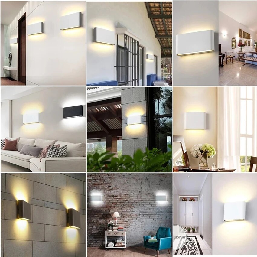 Modern LED Wall Light Dual-Head Outdoor Waterproof IP65 Lamp