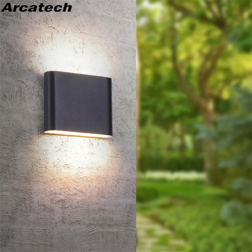 Modern LED Wall Light Dual-Head Outdoor Waterproof IP65 Lamp