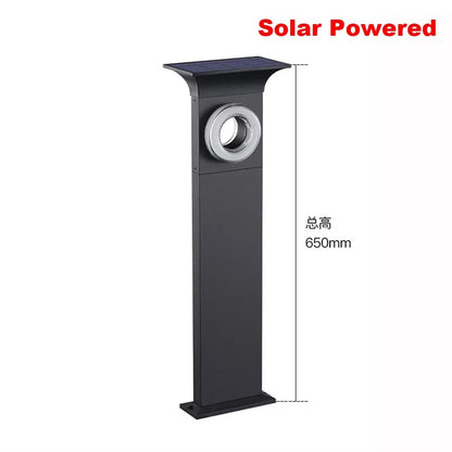 Modern Waterproof LED Solar Garden Post Light – Durable Aluminum Pillar Light for Outdoor Landscaping