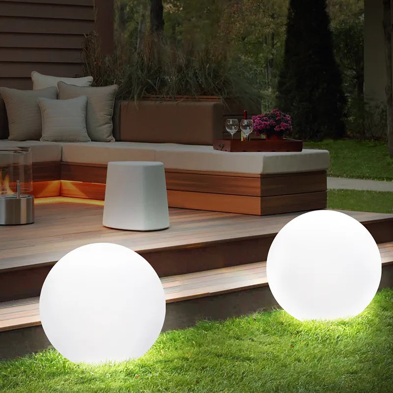 Outdoor LED Garden Ball Lights - Remote Control Multi-Color Waterproof Lawn Lamp for Festive Decor