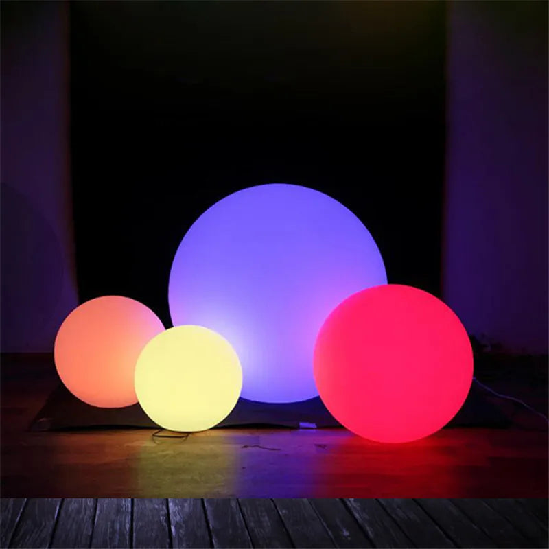 Outdoor LED Garden Ball Lights - Remote Control Multi-Color Waterproof Lawn Lamp for Festive Decor