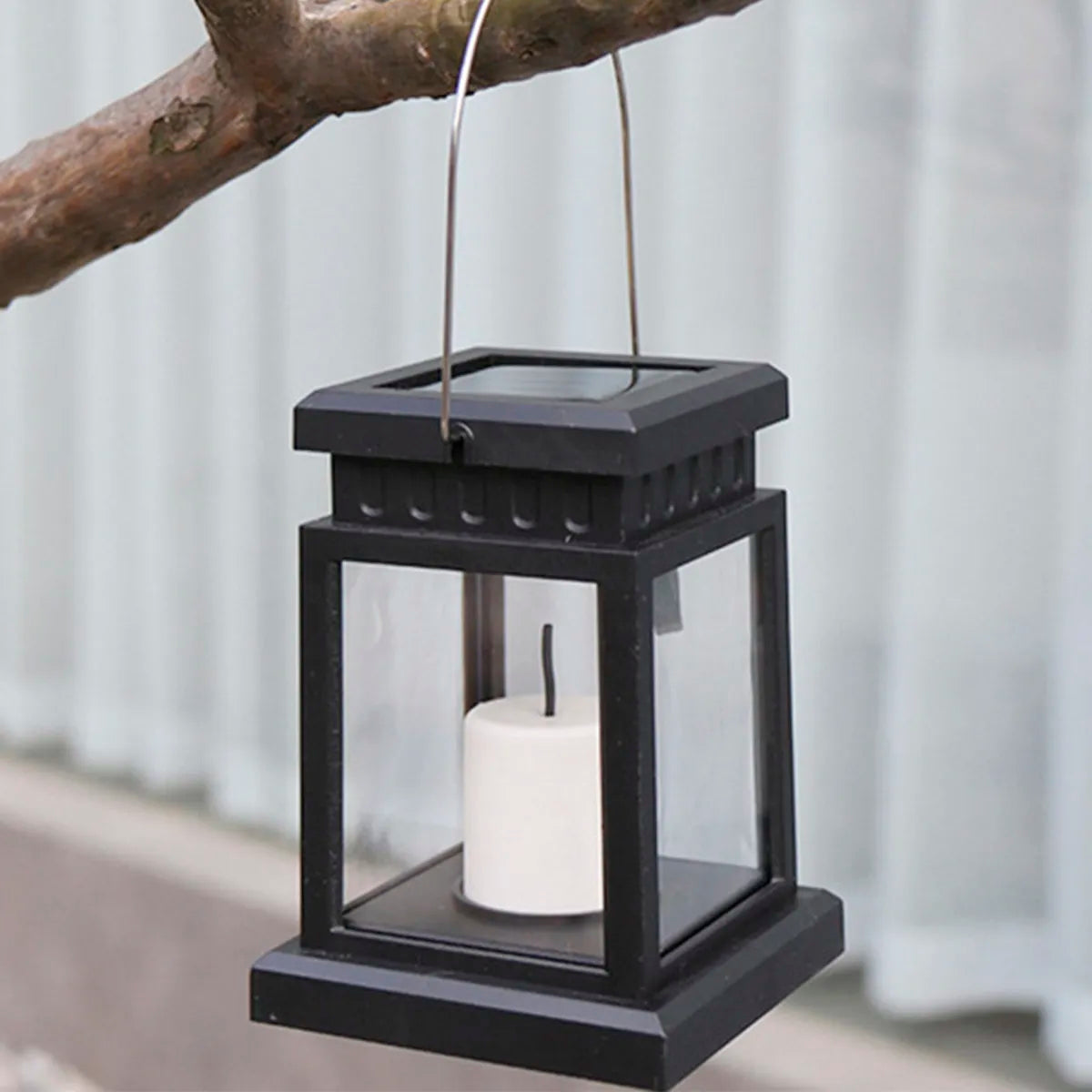 Retro Solar Palace Lantern - Outdoor LED Candle Lamp for Garden and Patio Decor