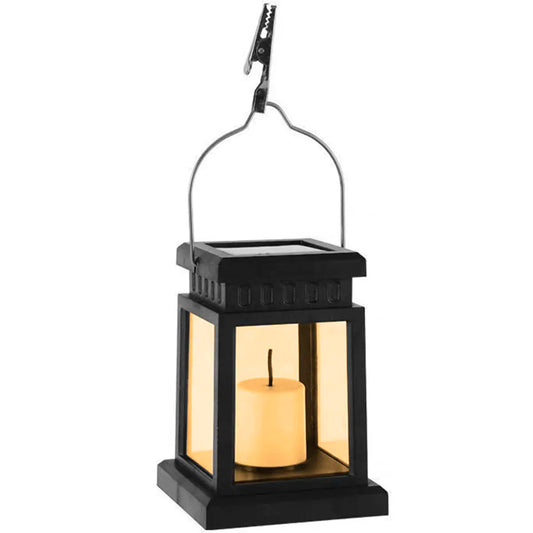 Retro Solar Palace Lantern - Outdoor LED Candle Lamp for Garden and Patio Decor